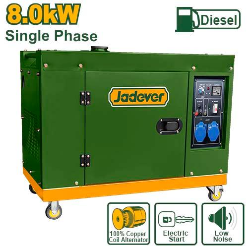 Silent diesel generator